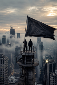 Cinematic Tower Flag Video