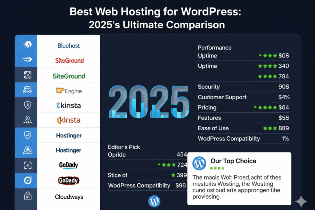 Best web hosting for WordPress 2025