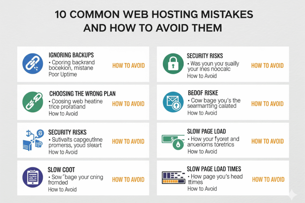 web hosting mistakes